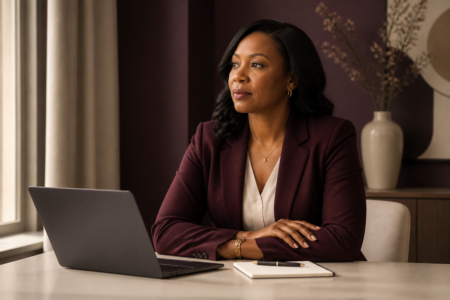 Woman professional ready to launch her own firm